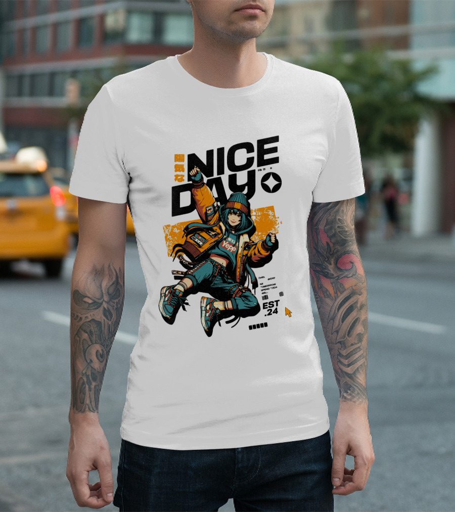 Nice Day Yepp Est 24 Vintage Urban T-Shirt