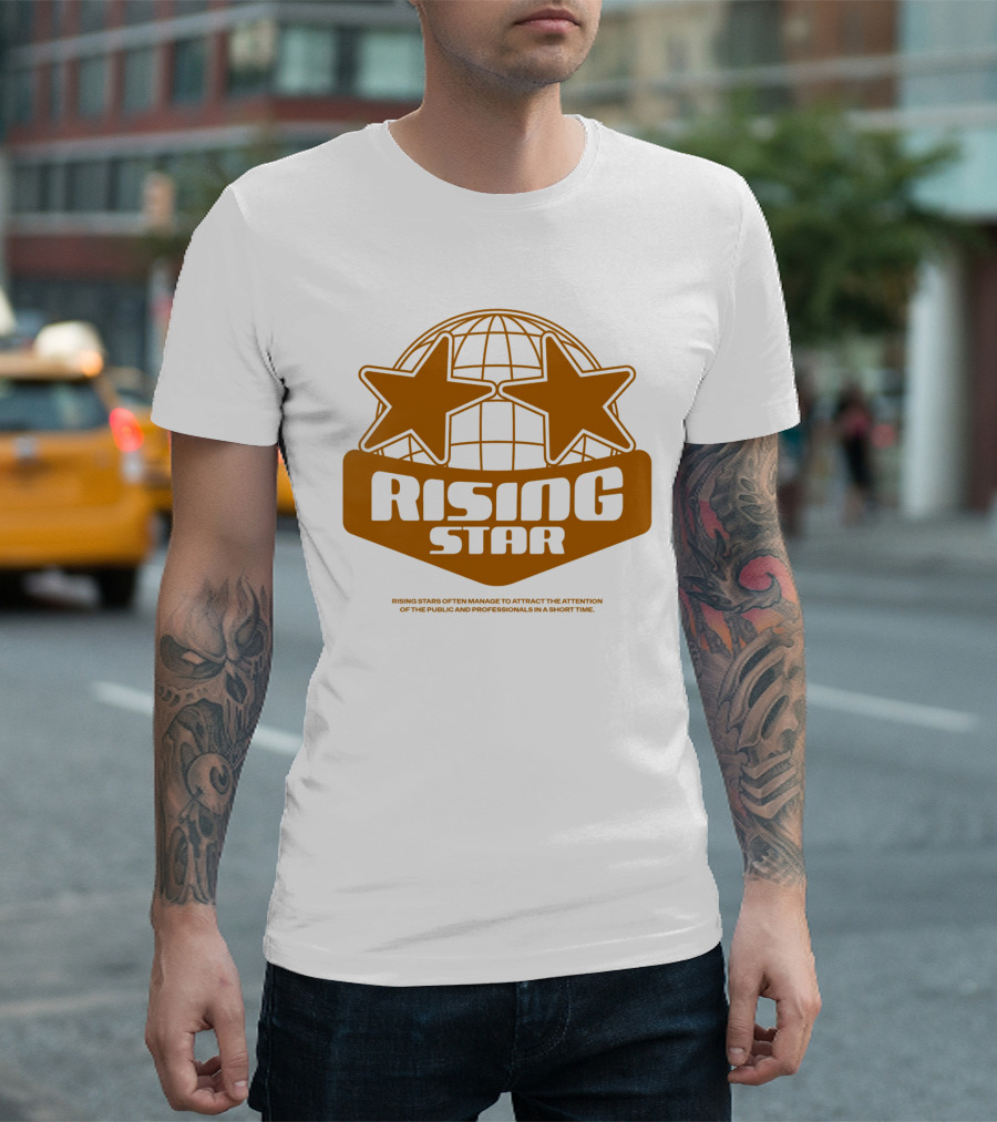 Supalonely Rising Star Two Stars Globe T-Shirt