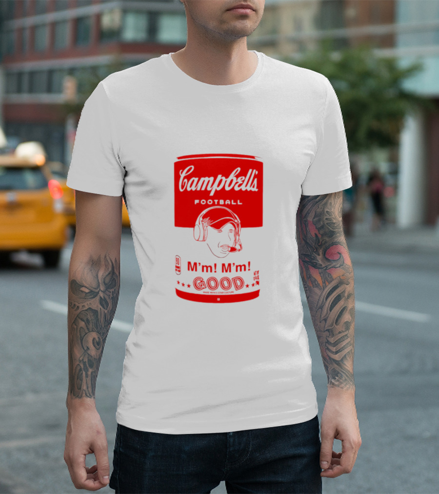 Campbell’s Football M’m M’m Good Soup Headset Coach T-Shirt