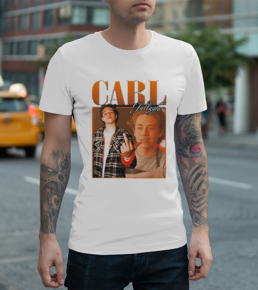 Carl Gallagher 90s Inspired Grunge Aesthetic With Attitude T-Shirt