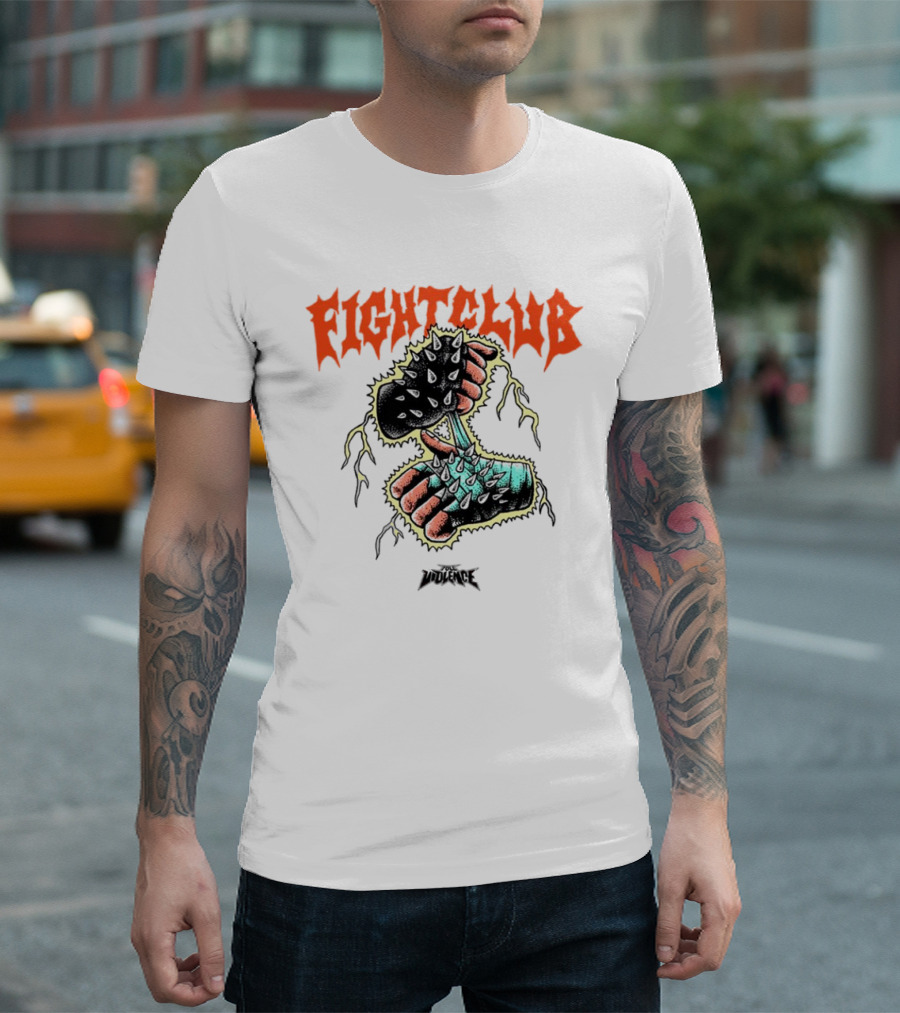 Fight Club Gloves Spiked Violence T-Shirt