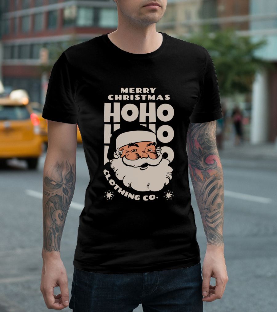 Merry Christmas Santa Claus Ho Ho Ho Clothing Co T-Shirt
