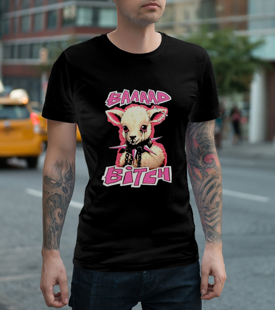 BAAAAD Bitch Sheep With Punk Rock T-Shirt