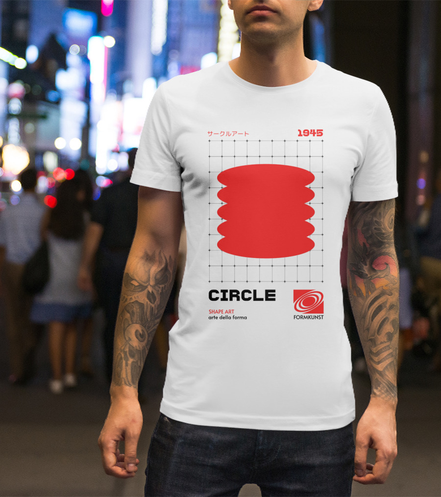 Circle Shape Art 1945 サークルアート Formkunst Arte Della Forma T-Shirt