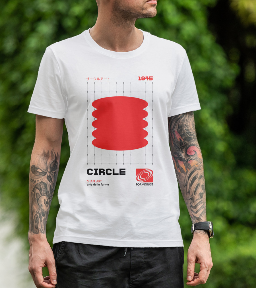 Circle Shape Art 1945 サークルアート Formkunst Arte Della Forma T-Shirt
