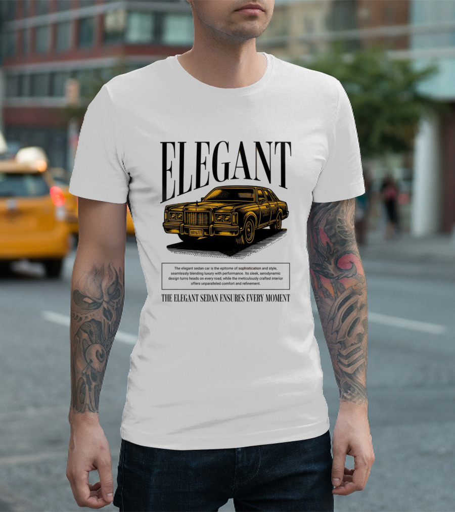 ELEGANT Sedan Sophistication Style Performance Comfort T-Shirt
