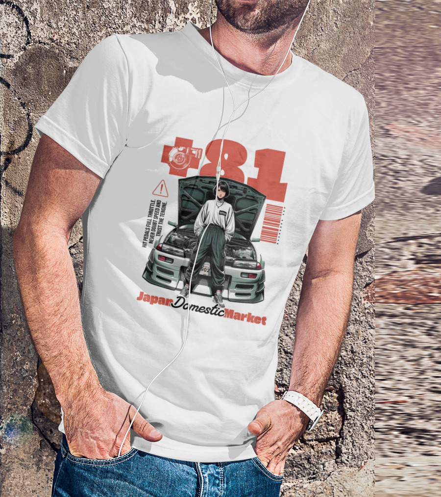 81 Japan Domestic Market Warning Import High Torque T-Shirt