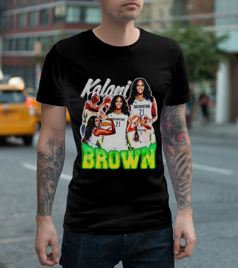Kalani Brown Dreamathon 21 Basketball Legends T-Shirt