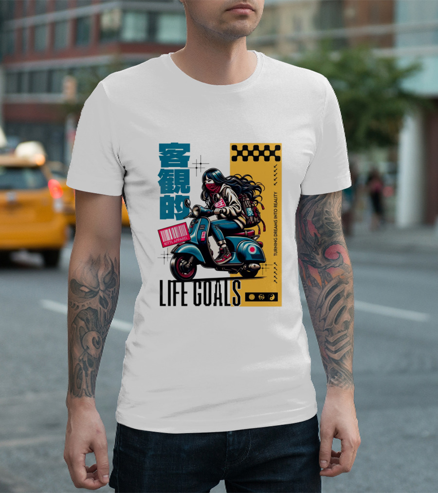 LIFE GOALS LITTLE APPAREL TURNING DREAMS INTO REALITY T-Shirt