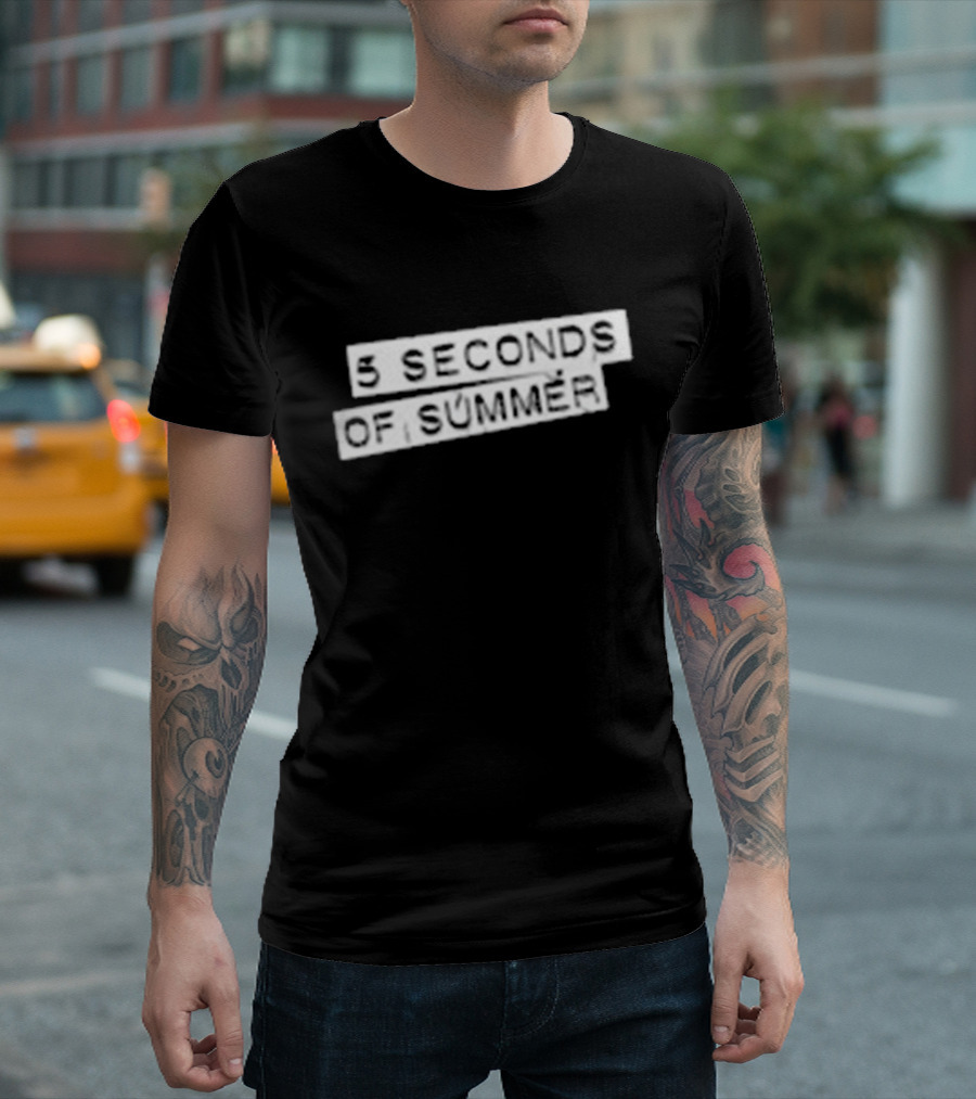 5 Seconds Of Summer 5SOS Self-Titled Album Cover T-Shirt