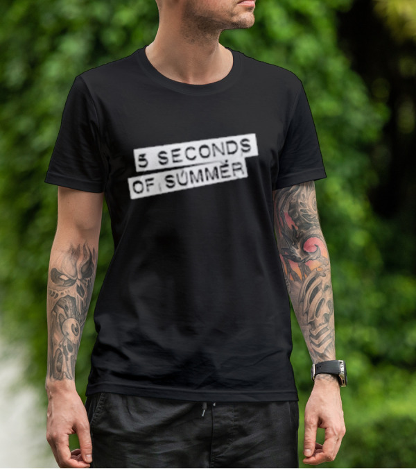 5 Seconds Of Summer 5SOS Self-Titled Album Cover T-Shirt
