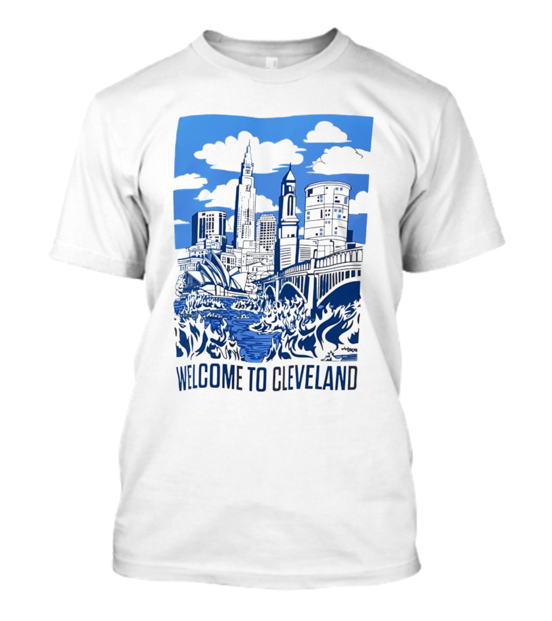 Welcome To Cleveland Skyline T-Shirt