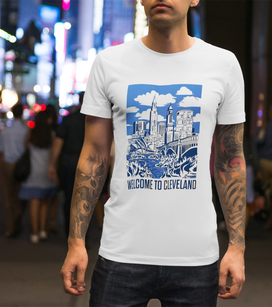 Welcome To Cleveland Skyline T-Shirt