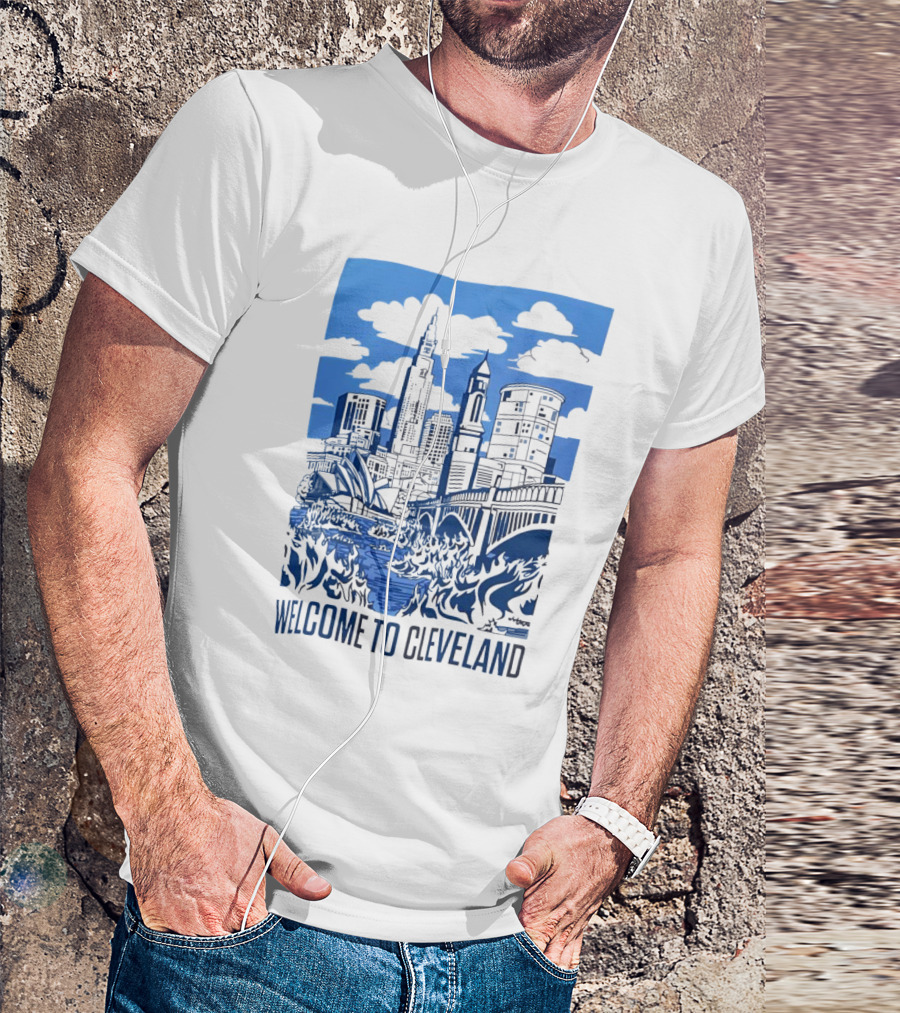 Welcome To Cleveland Skyline T-Shirt