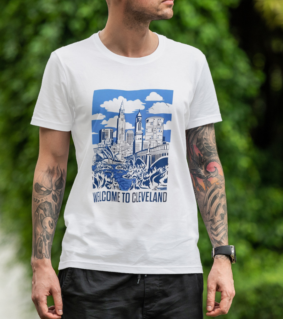 Welcome To Cleveland Skyline T-Shirt