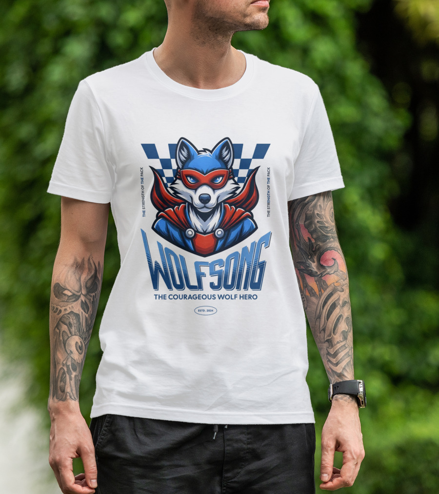 WOLFSONG THE COURAGEOUS WOLF HERO THE LEGENDARY WOLF SPIRIT T-Shirt