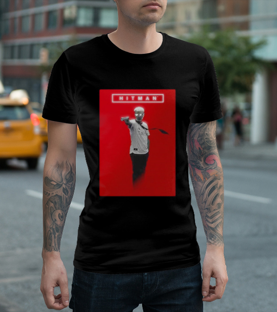 Hitman Agent 47 Gun Pose T-Shirt