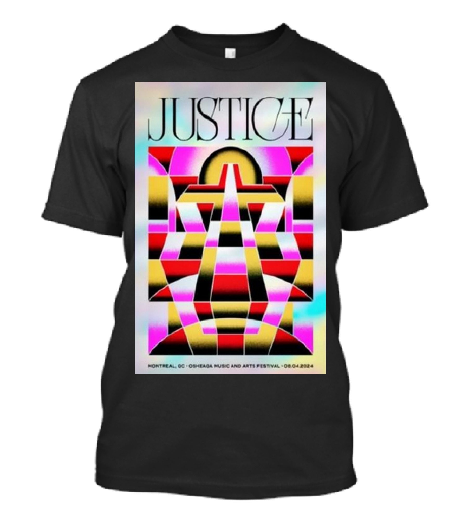 Justice August 4 2024 Parc Jean-Drapeau OSHEAGA Music And Arts Festival Montréal QC T-Shirt