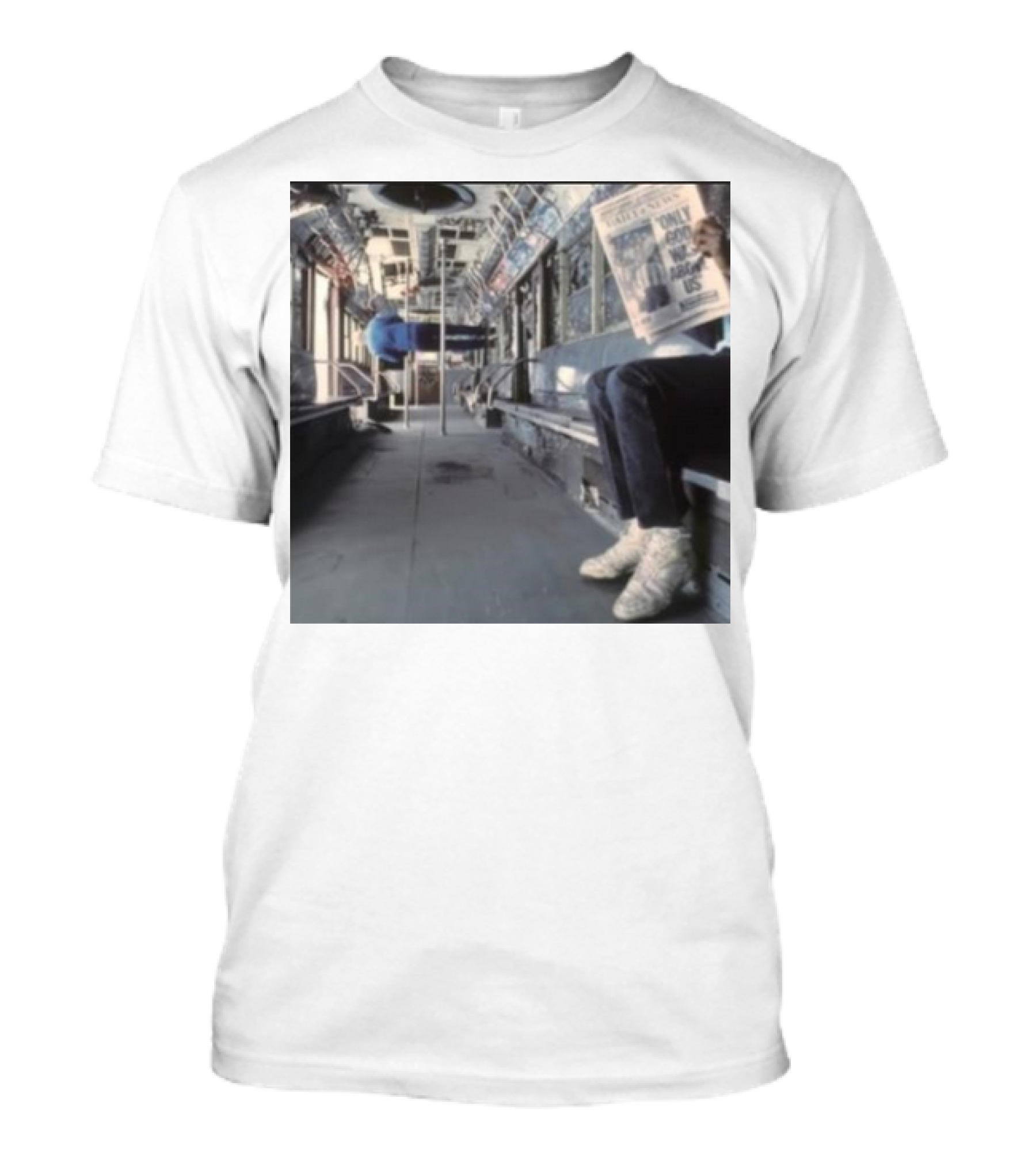 Vampire Weekend Ogwau Album Cover 2024 Subway Scene Newspaper Only God Above Us T-Shirt