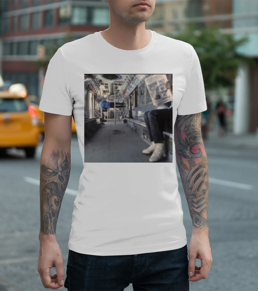Vampire Weekend Ogwau Album Cover 2024 Subway Scene Newspaper Only God Above Us T-Shirt
