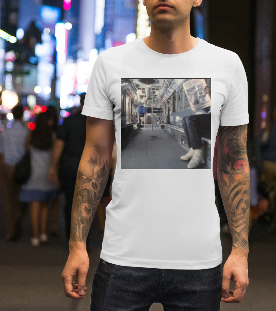 Vampire Weekend Ogwau Album Cover 2024 Subway Scene Newspaper Only God Above Us T-Shirt