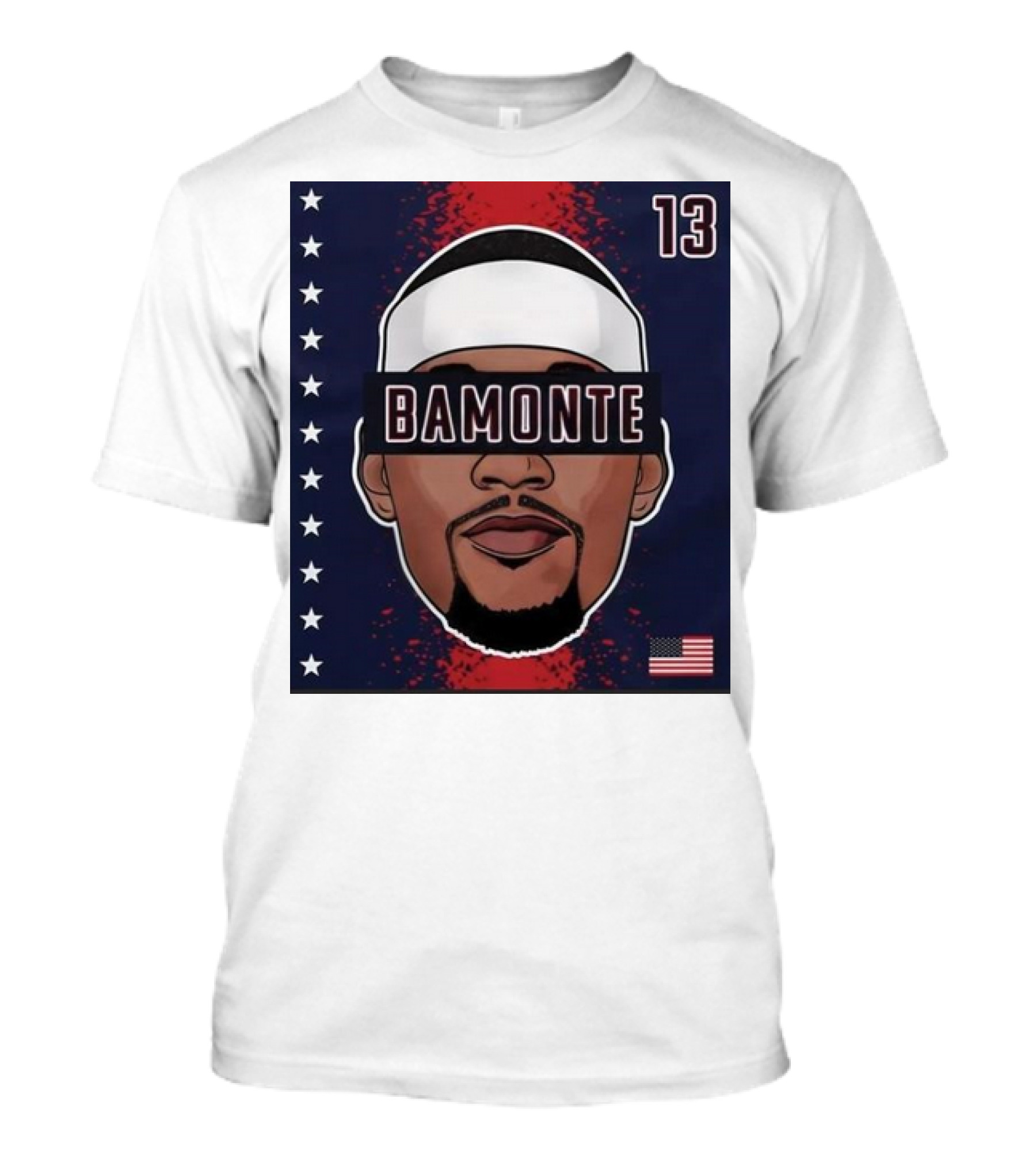 Bam Adebayo Bamonte 13 USA Stars And Stripes Iconic T-Shirt