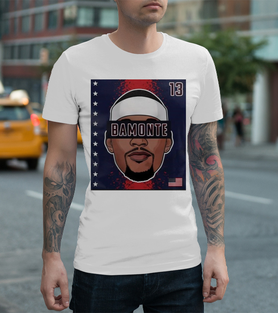 Bam Adebayo Bamonte 13 USA Stars And Stripes Iconic T-Shirt
