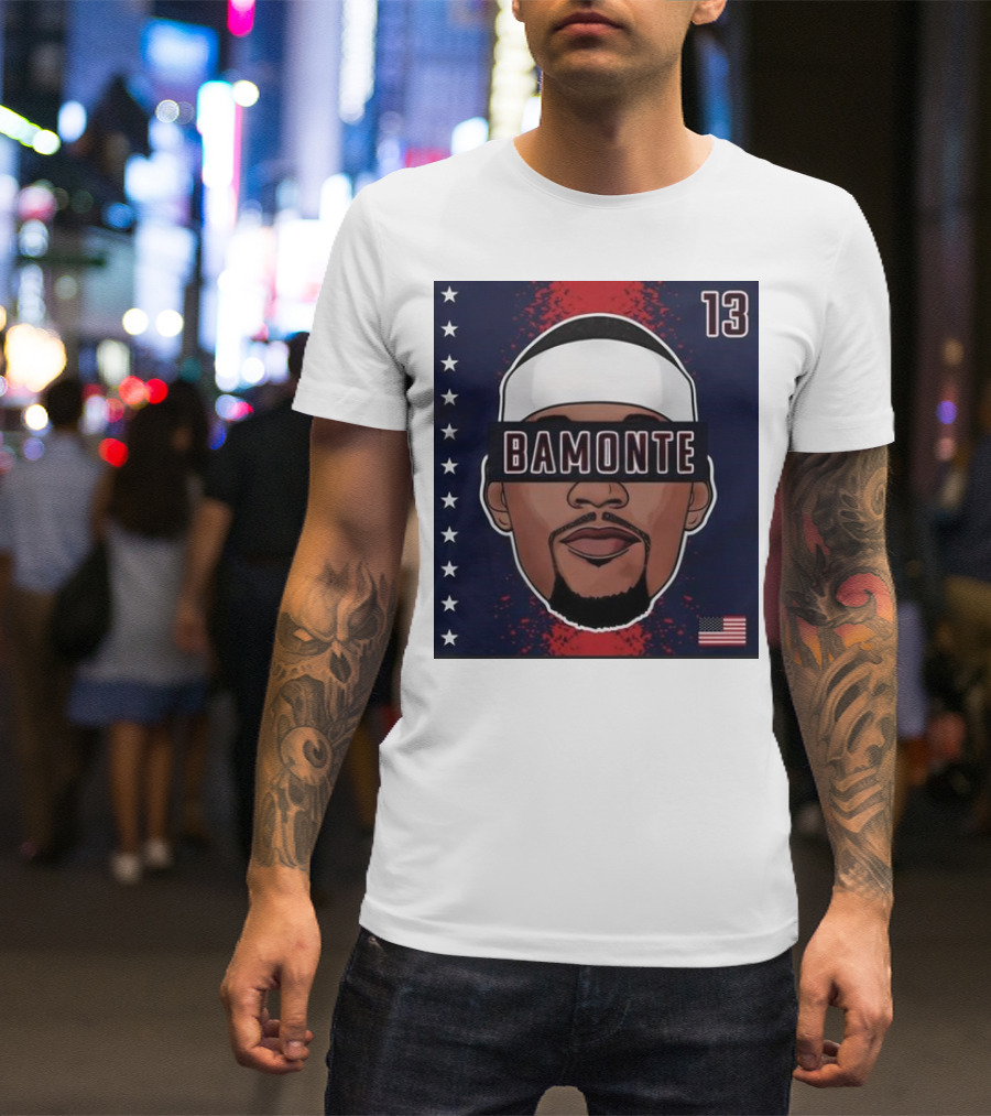 Bam Adebayo Bamonte 13 USA Stars And Stripes Iconic T-Shirt