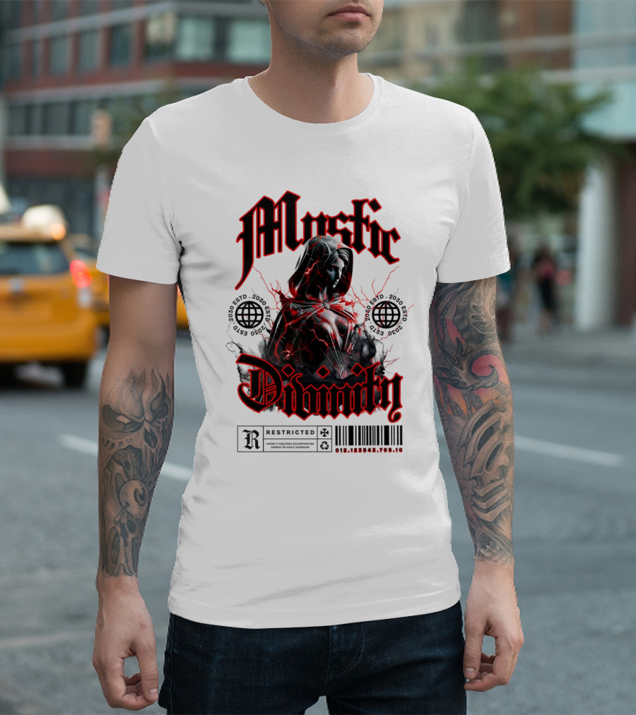 Mystic Divinity Divine Warrior Restricted Barcode 2038 2049 T-Shirt