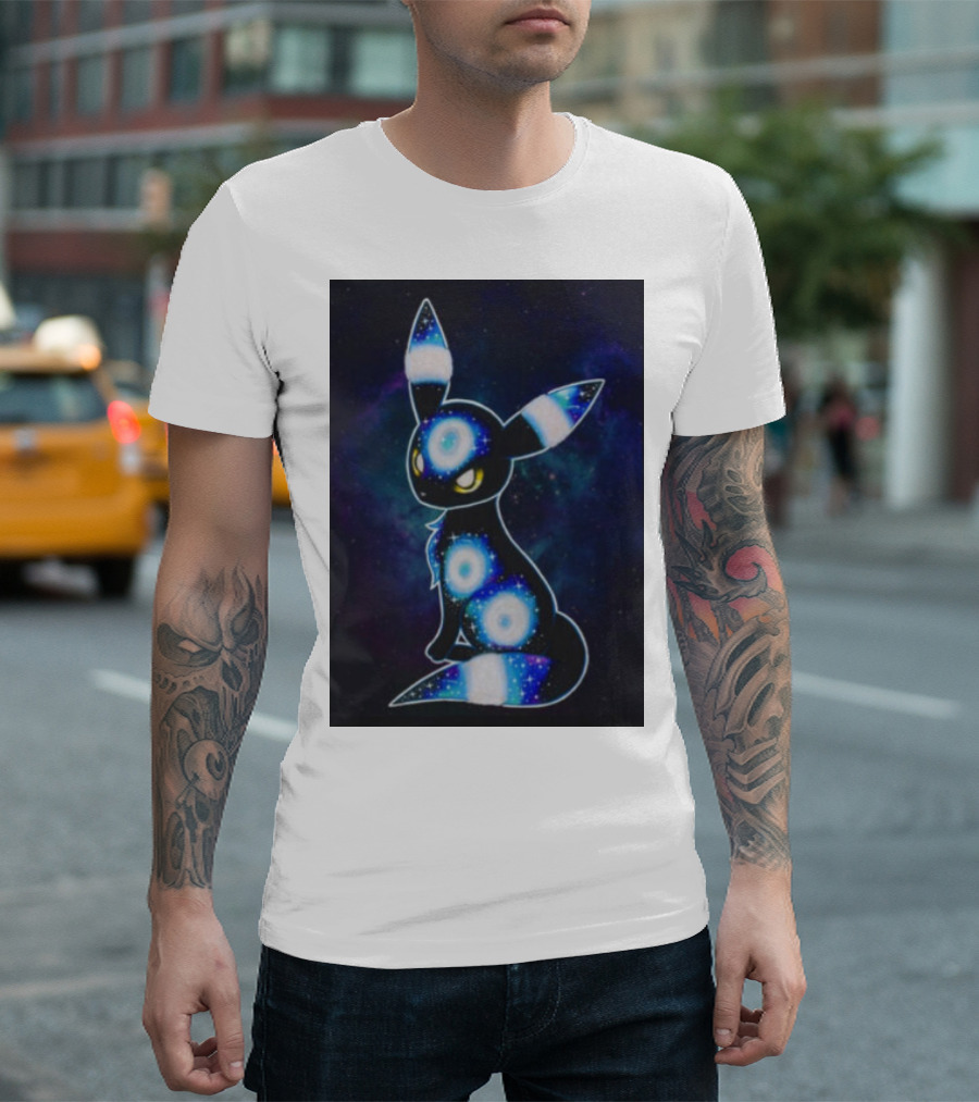 Pokemon Galaxy Umbreon Cosmic Space T-Shirt