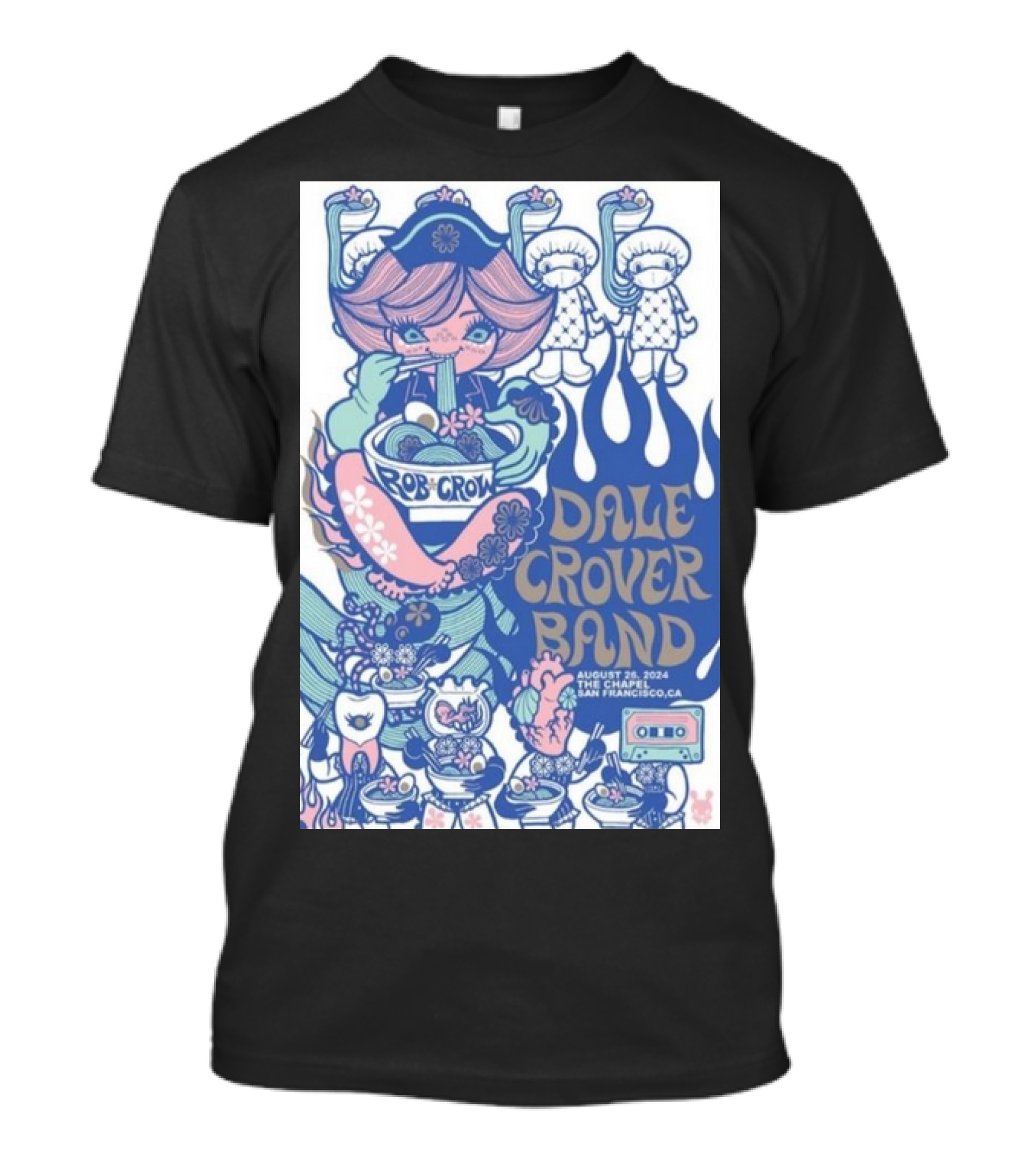 Rob Crow Dale Crover Band August 26 2024 San Francisco CA T-Shirt