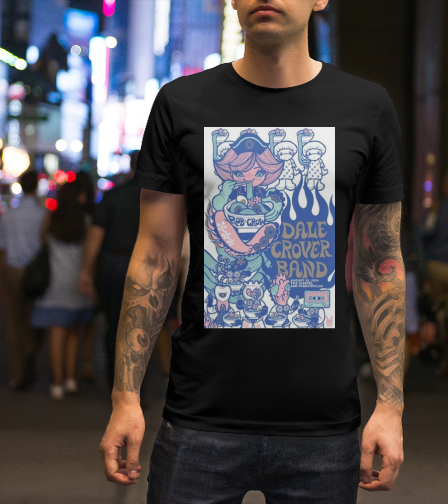 Rob Crow Dale Crover Band August 26 2024 San Francisco CA T-Shirt