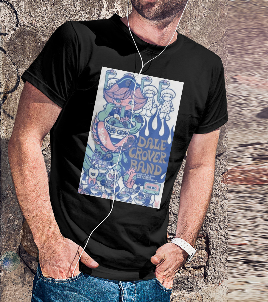 Rob Crow Dale Crover Band August 26 2024 San Francisco CA T-Shirt