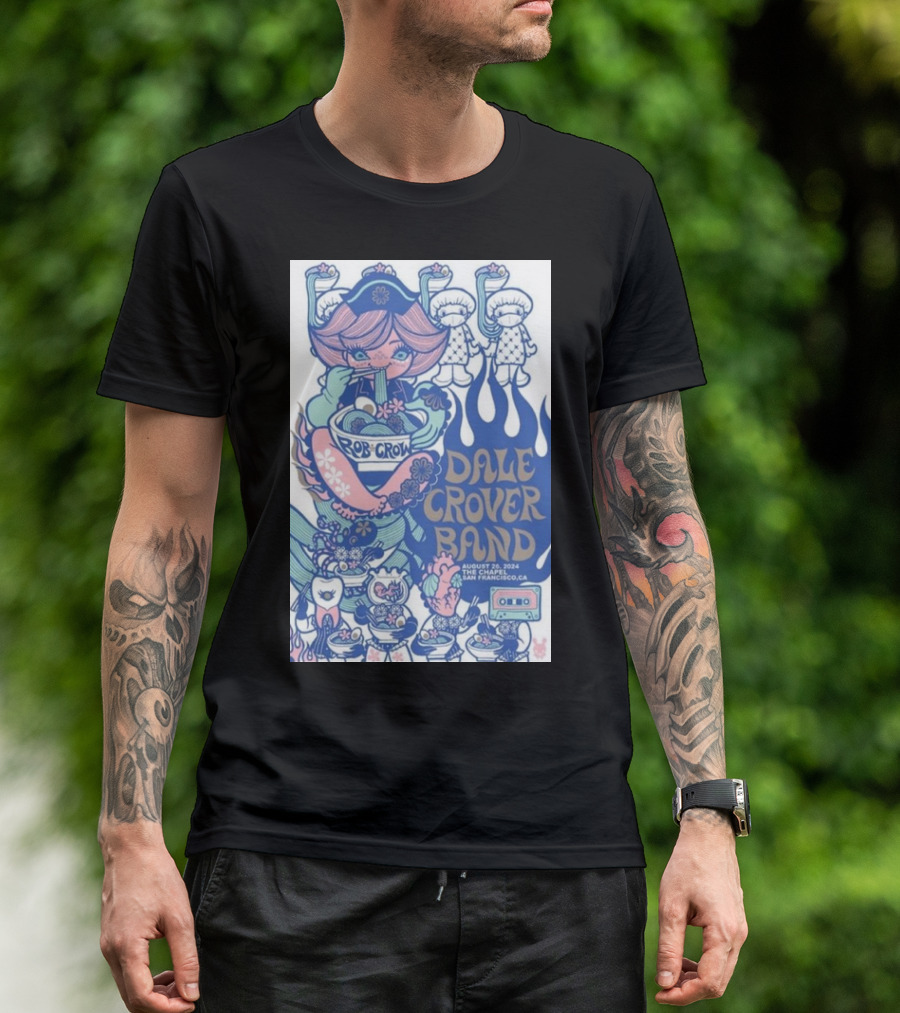 Rob Crow Dale Crover Band August 26 2024 San Francisco CA T-Shirt