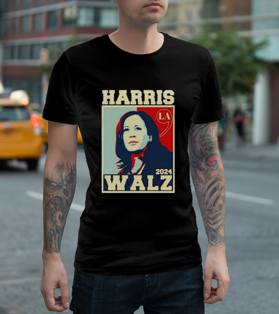 Harris Walz 2024 LA 9 Vintage T-Shirt