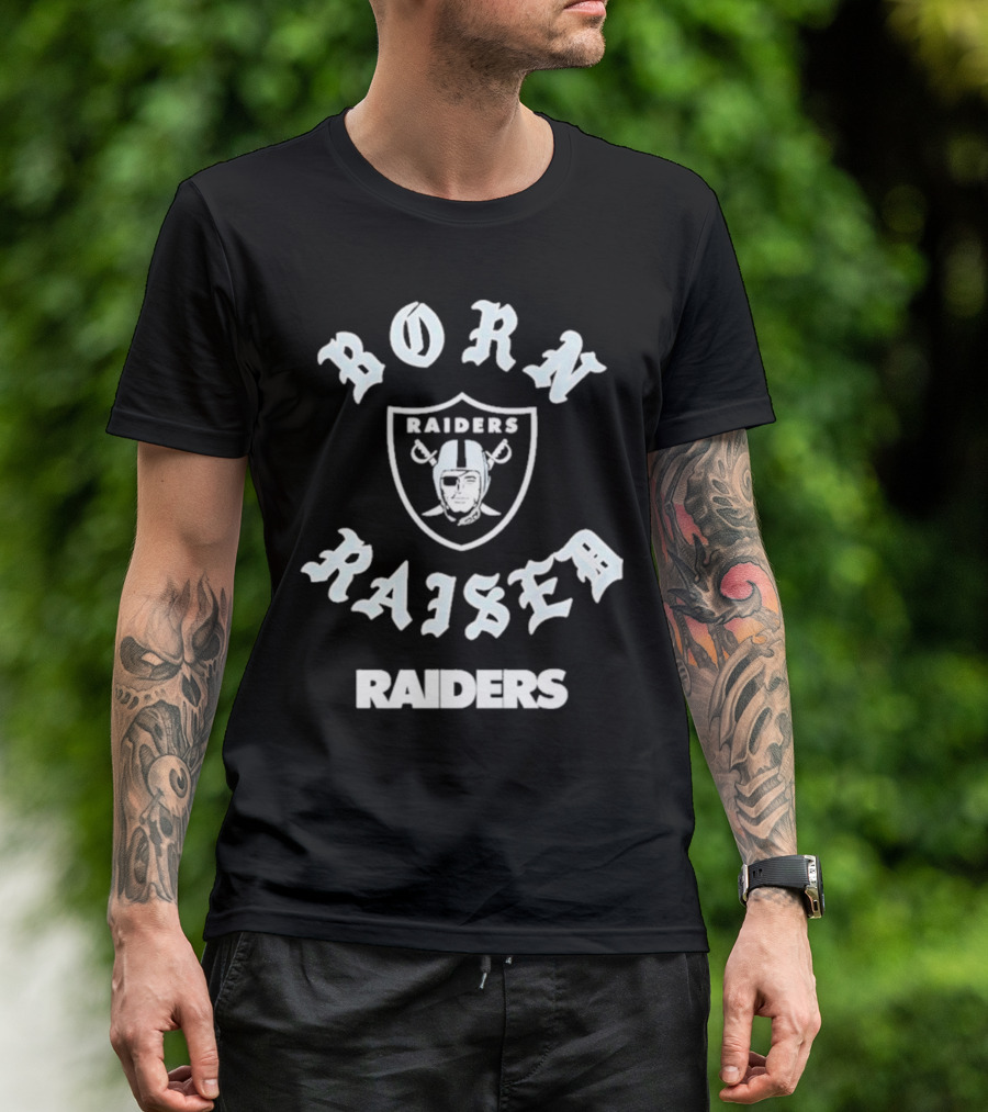 Born Raised Raiders Las Vegas Raiders T-Shirt