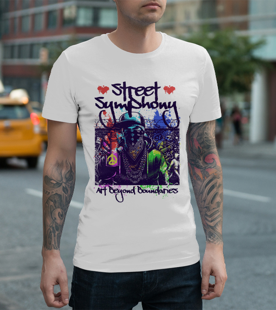 Street Symphony Art Beyond Boundaries Graffiti Man T-Shirt