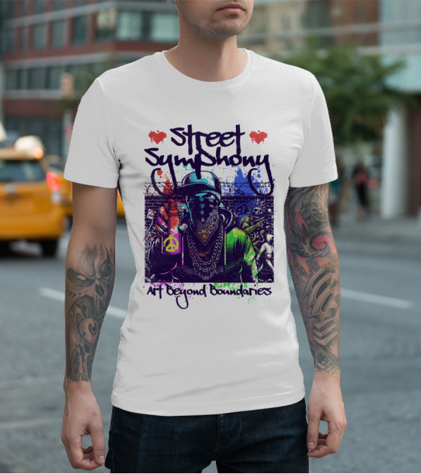 Street Symphony Art Beyond Boundaries Graffiti Man T-Shirt