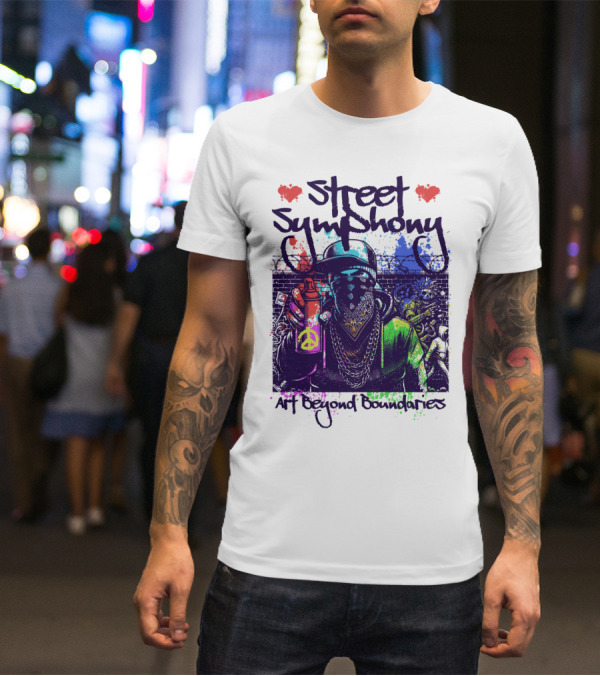 Street Symphony Art Beyond Boundaries Graffiti Man T-Shirt