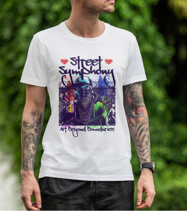 Street Symphony Art Beyond Boundaries Graffiti Man T-Shirt