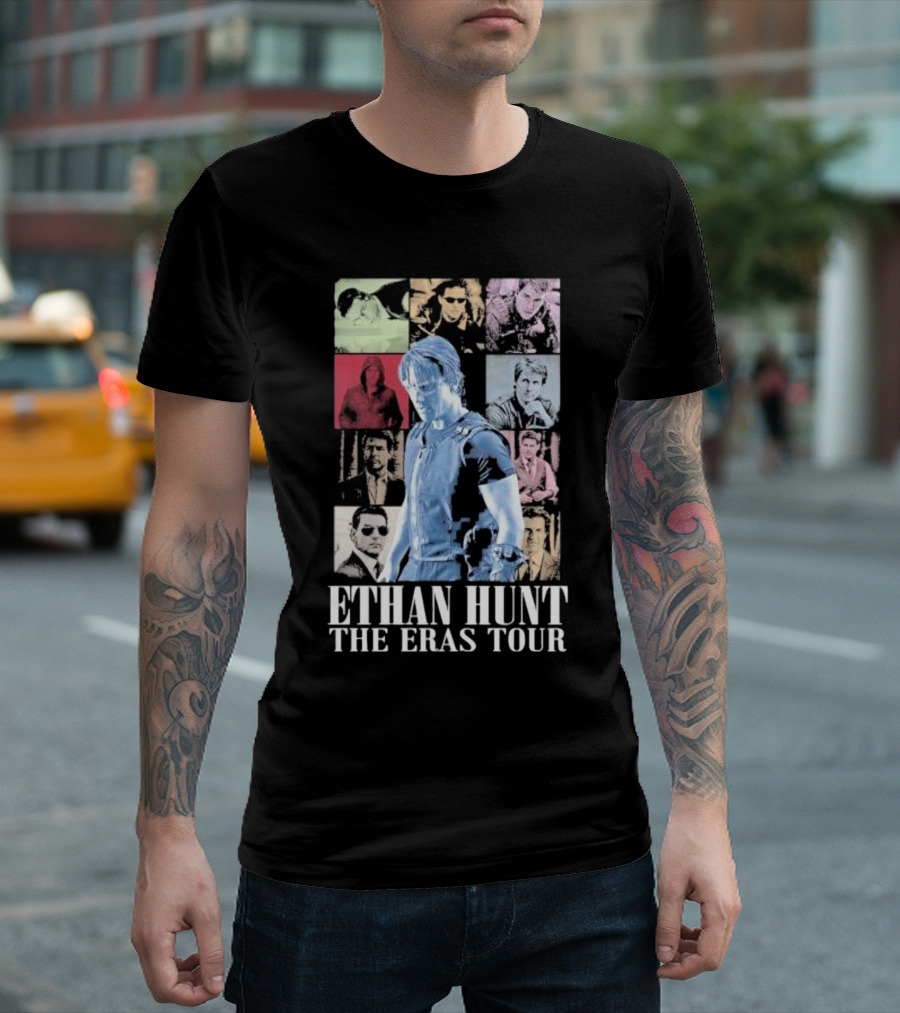 Ethan Hunt The Eras Tour Movie Montage T-Shirt