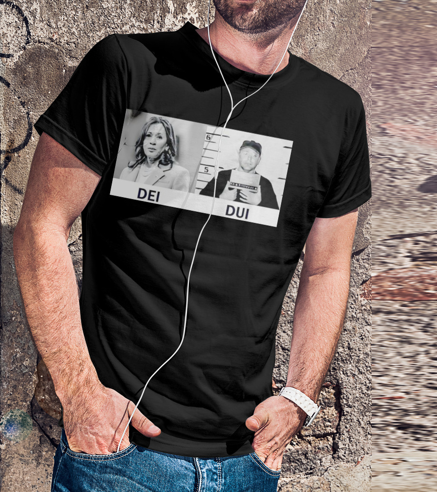 Dei Dui Kamala Harris Tim Walz Mugshot T-Shirt