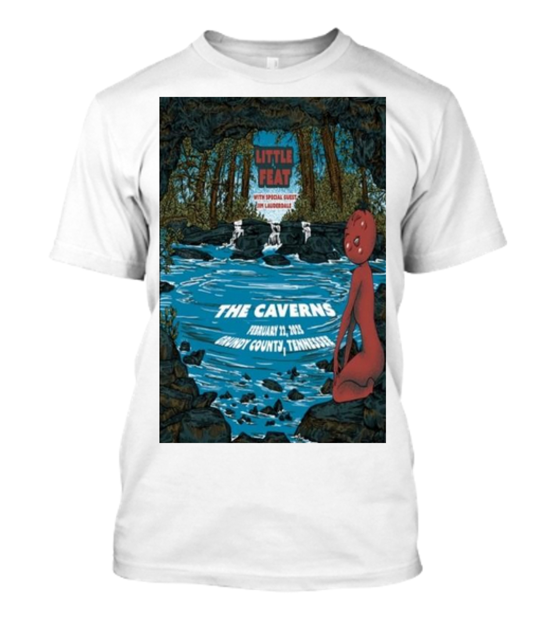 Little Feat The Caverns February 22 2025 Grundy County Tennessee With Special Guest Jim Lauderdale T-Shirt