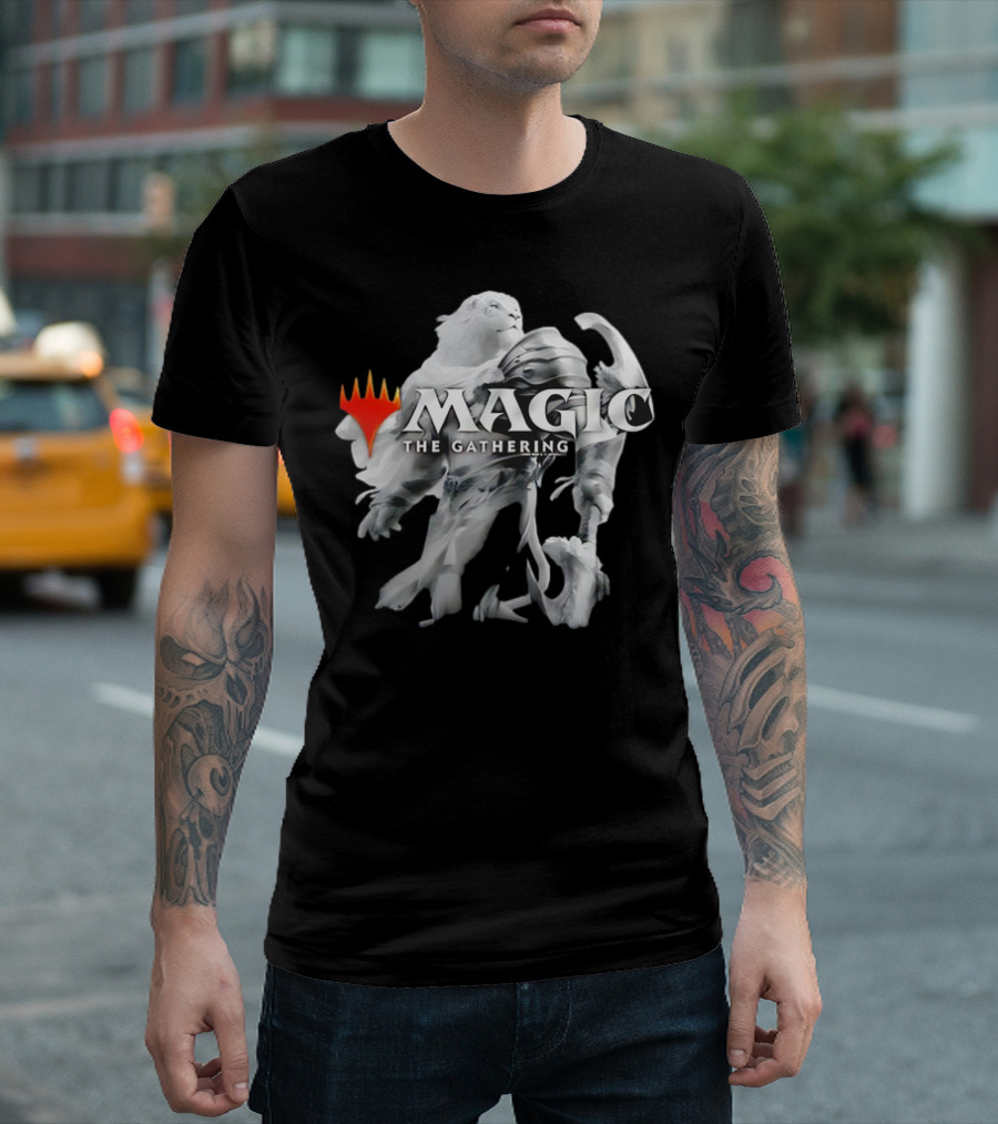 Magic The Gathering Lion Knight White Armor T-Shirt