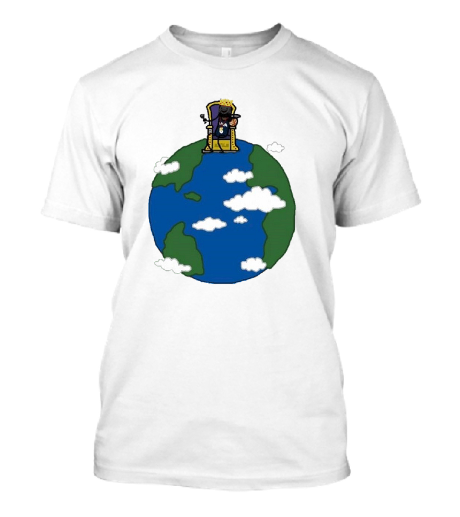 King Of The World James Throne On Earth T-Shirt
