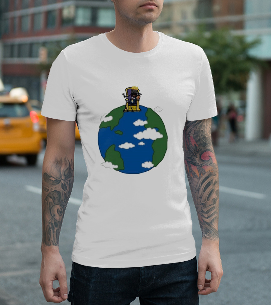 King Of The World James Throne on Earth T-Shirt