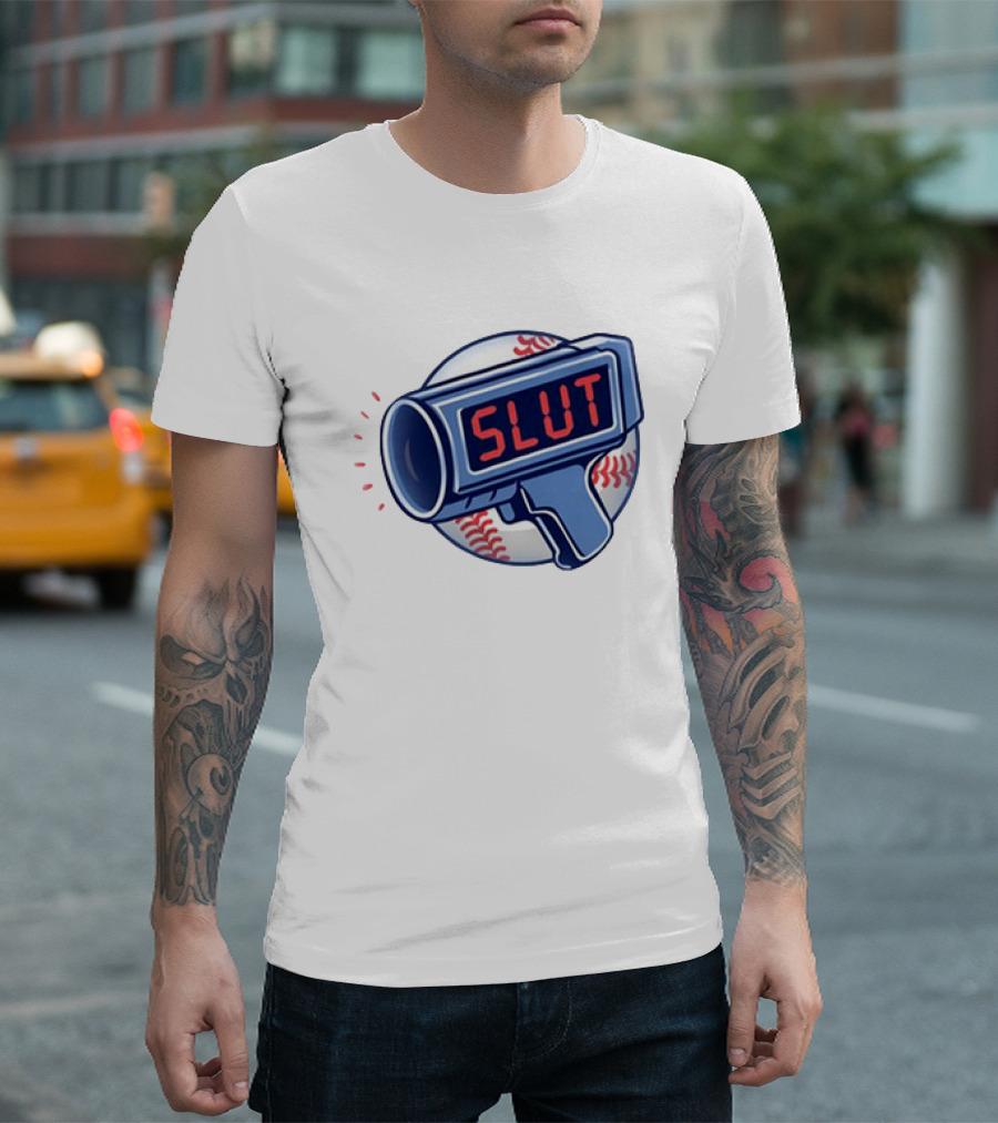 Slut Radar Baseball Humor T-Shirt