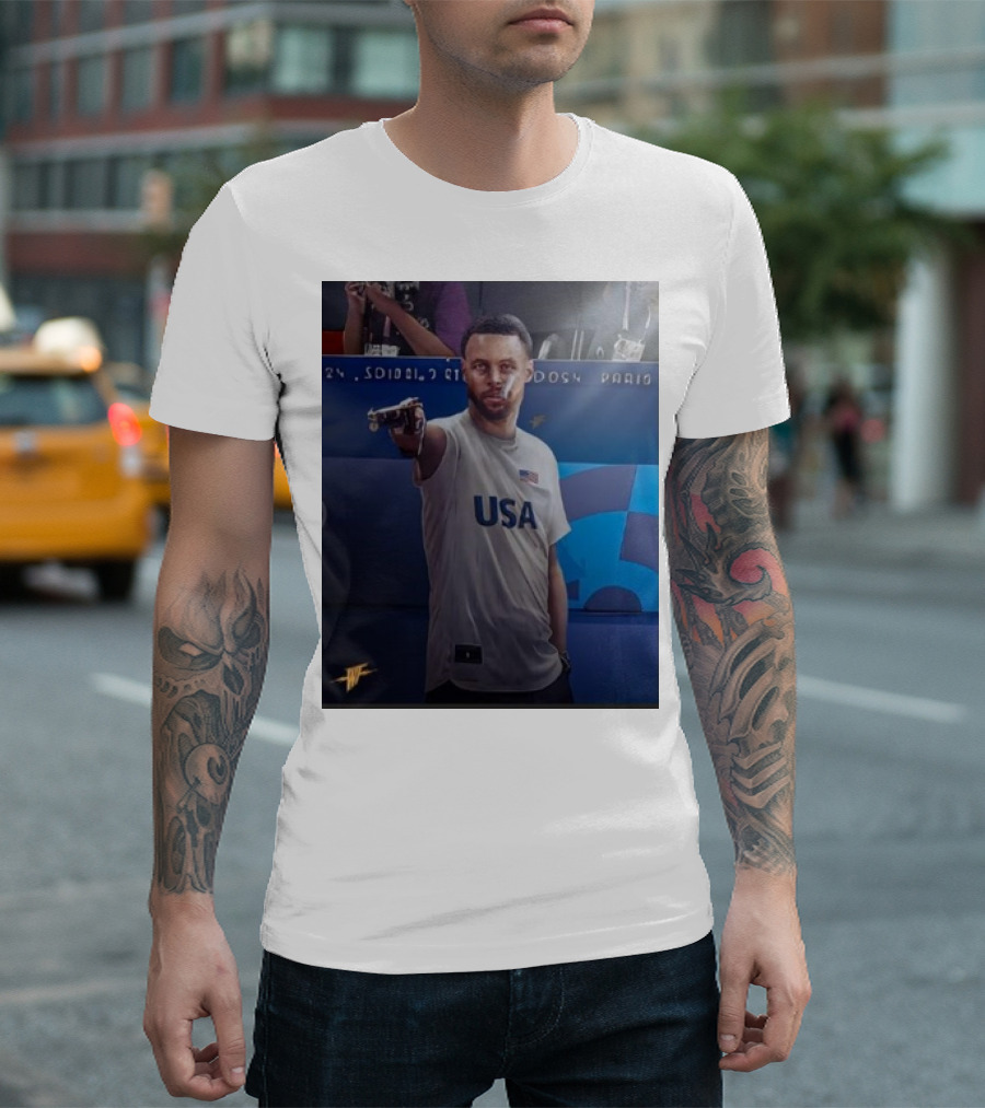 Stephen Curry USA Olympic Shooters Shoot T-Shirt
