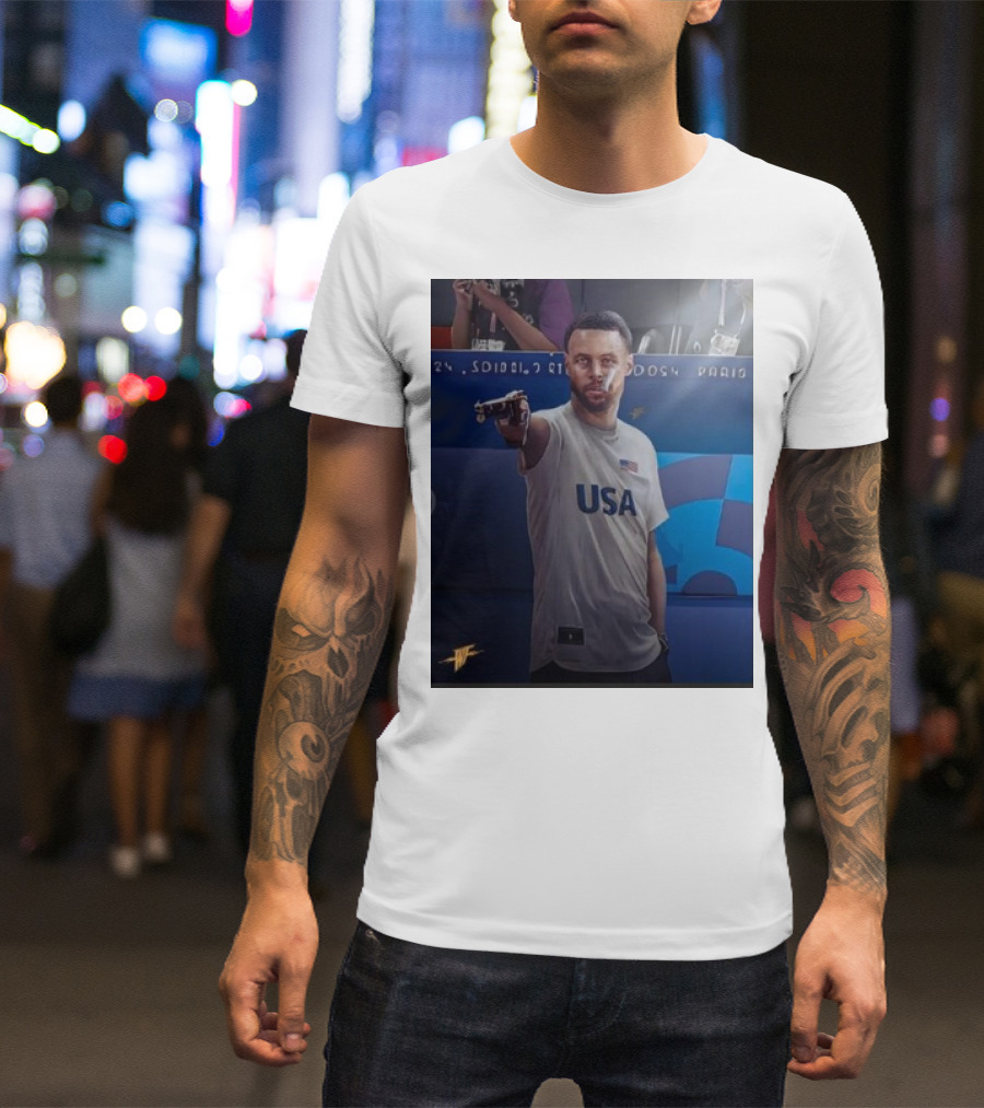 Stephen Curry USA Olympic Shooters Shoot T-Shirt