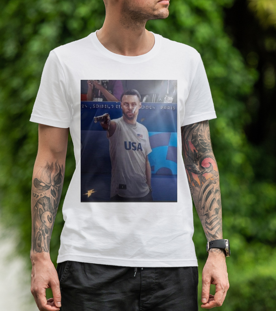 Stephen Curry USA Olympic Shooters Shoot T-Shirt